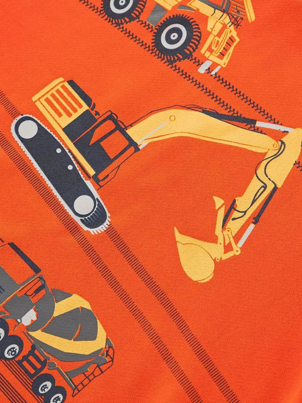 Children's Construction Vehicle Crew Neck Sweatshirt