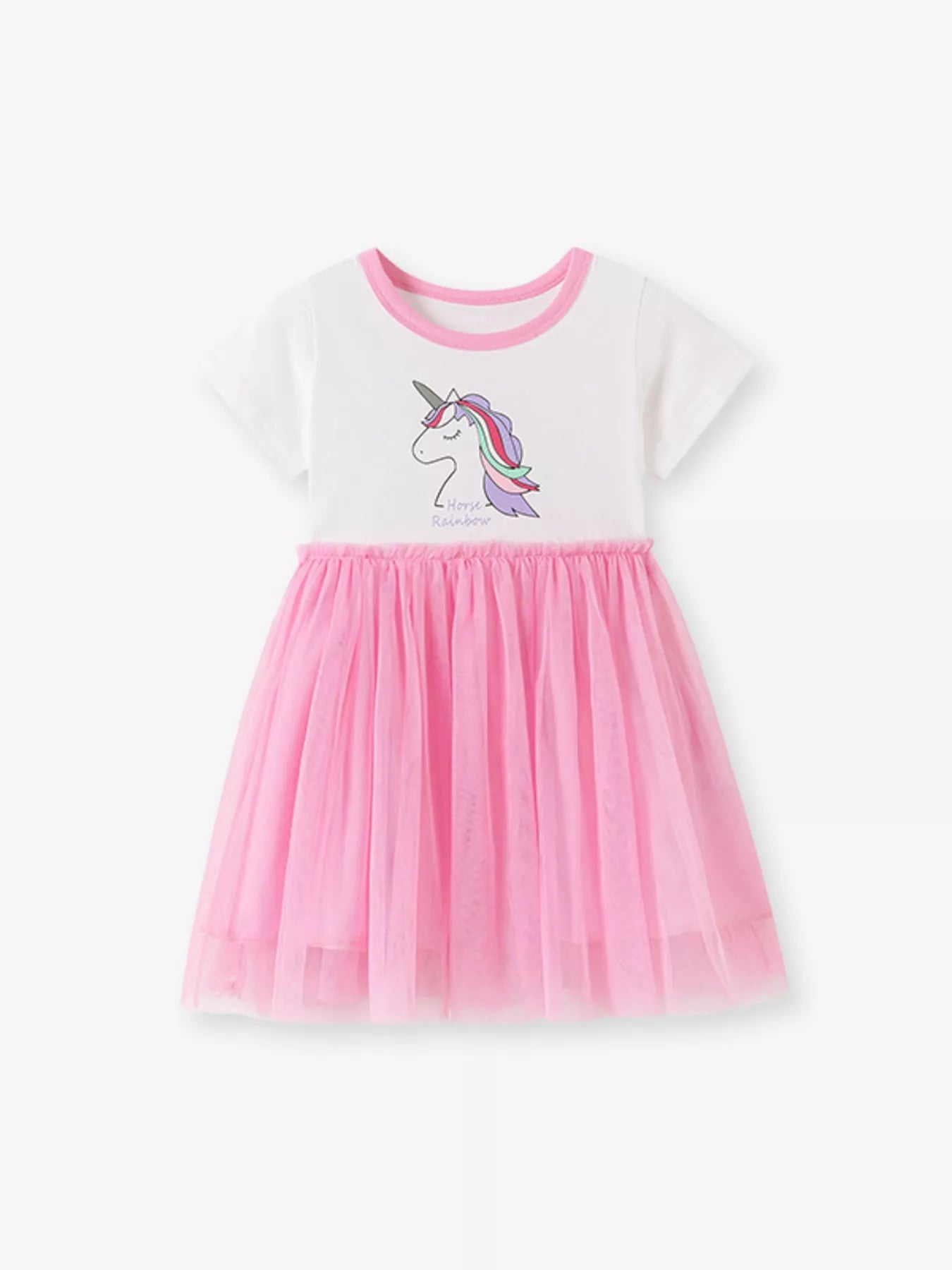 Children's Unicorn Graphic Tulle Dress