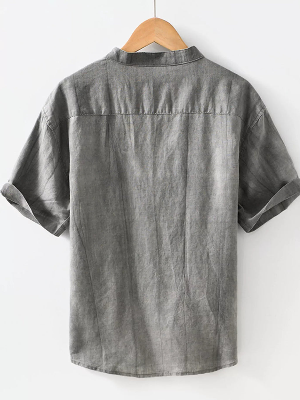 Men's Plus Size Casual Button Up Short Sleeve Shirt