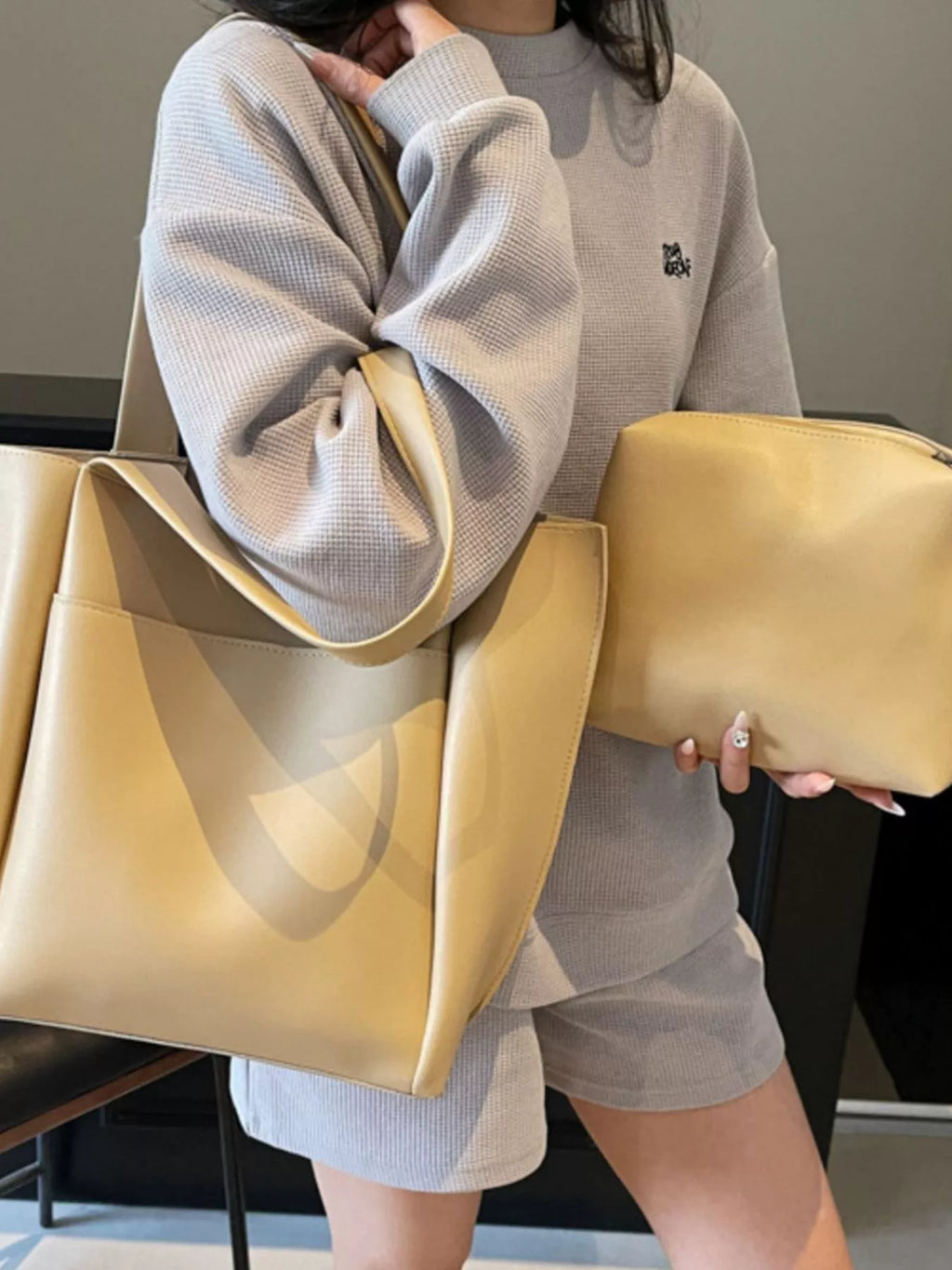 PU Leather Shoulder Bag