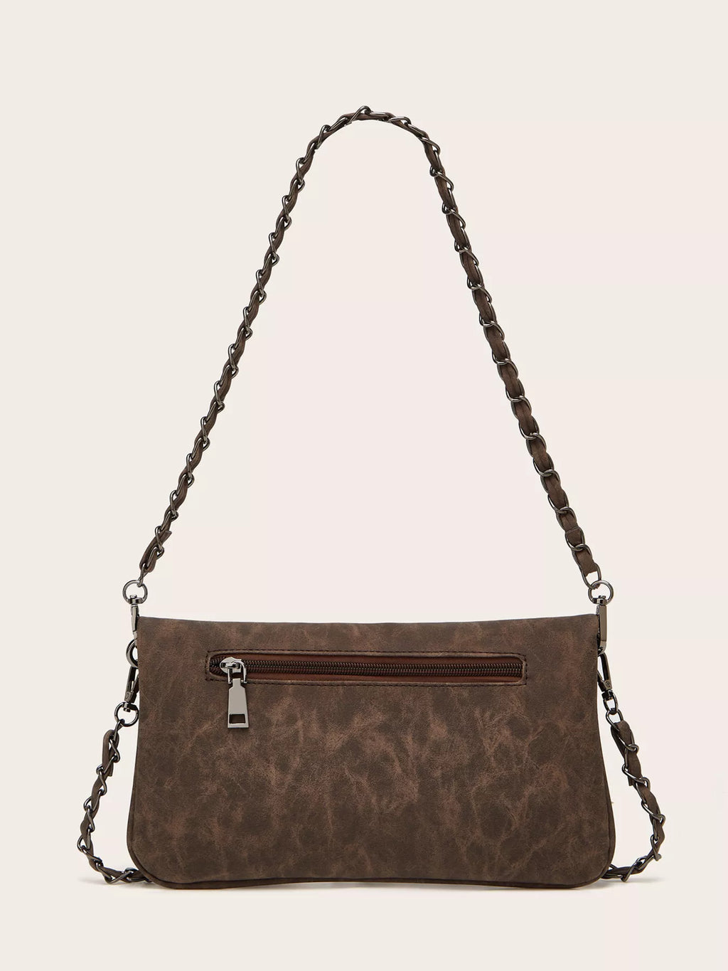 PU Leather Chain Strap Shoulder Bag