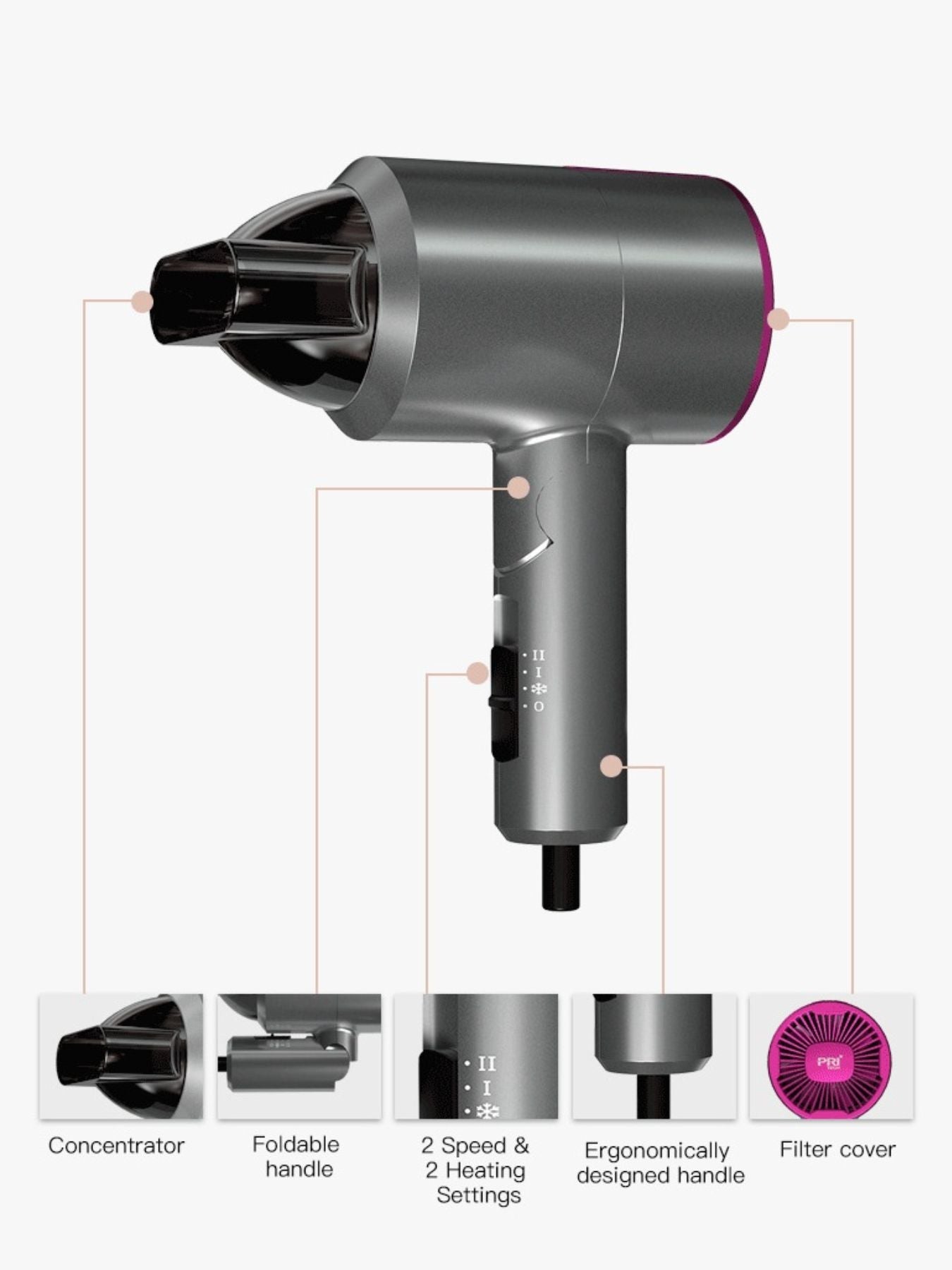 Lightweight Household Hair Dryer