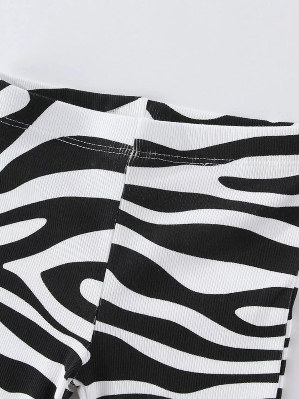 Children's Zebra Print Flare Pants