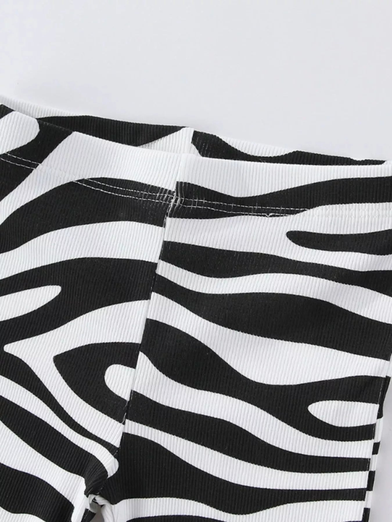 Children's Zebra Print Flare Pants