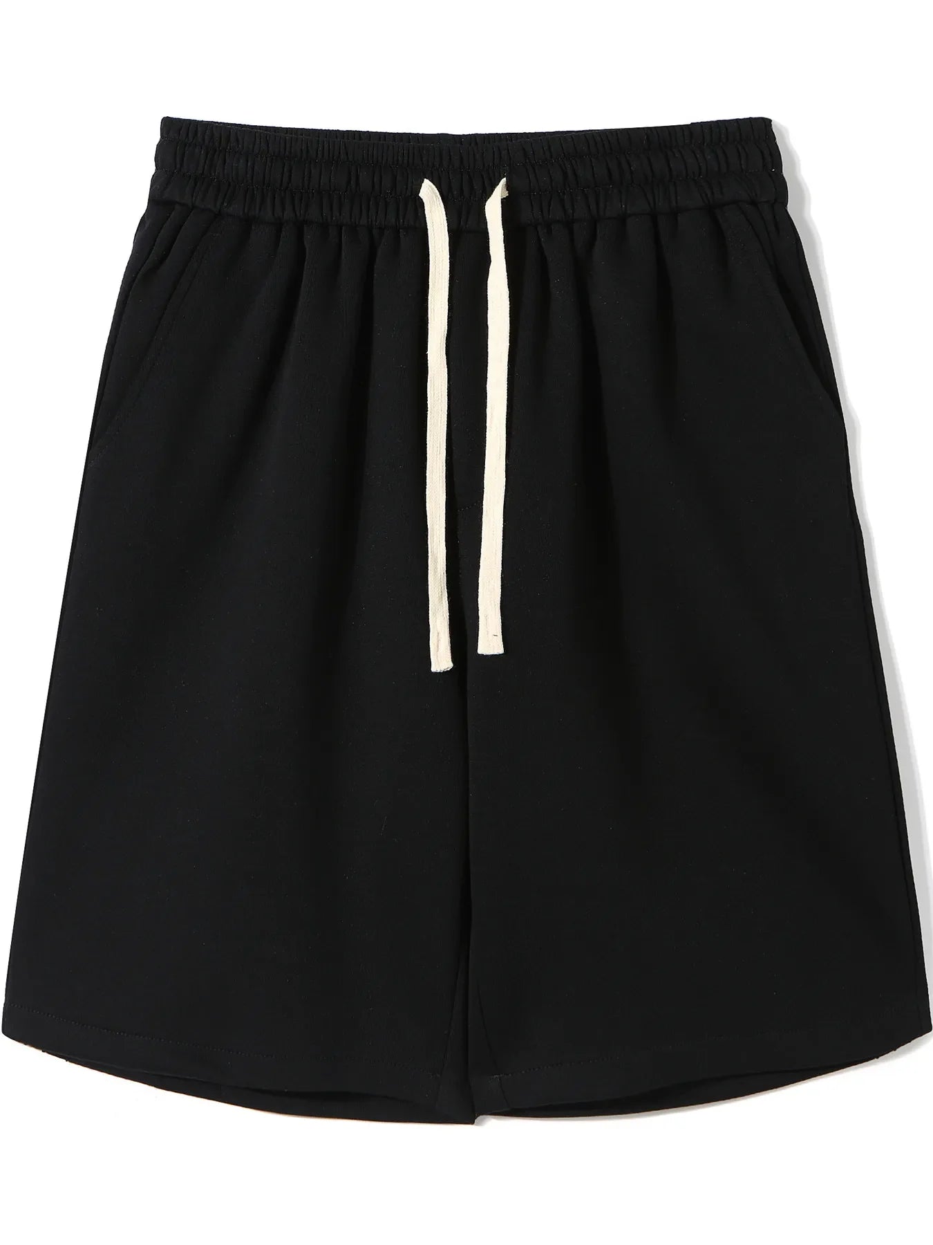 Men's Plus Size Casual Drawstring Knit Shorts