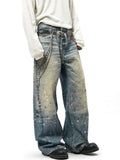 Men's Full Size Wide Leg Jeans Plus Size