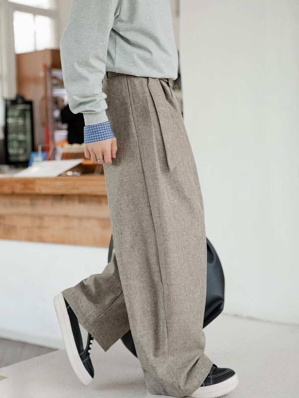 Men's Plus Size Wide Leg Pants