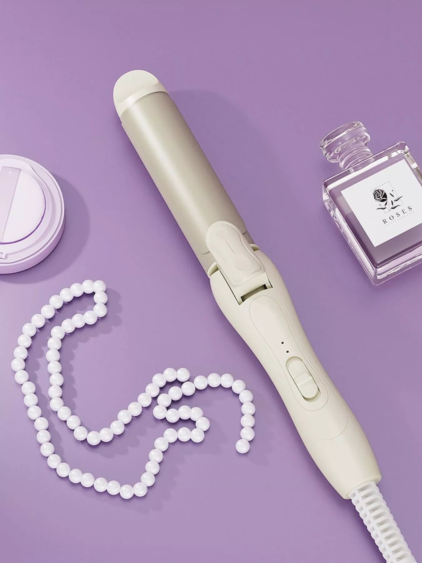 2-in-1 Rotating Hair Curling Iron