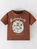Children's Cartoon Graphic Short Sleeve T-Shirt