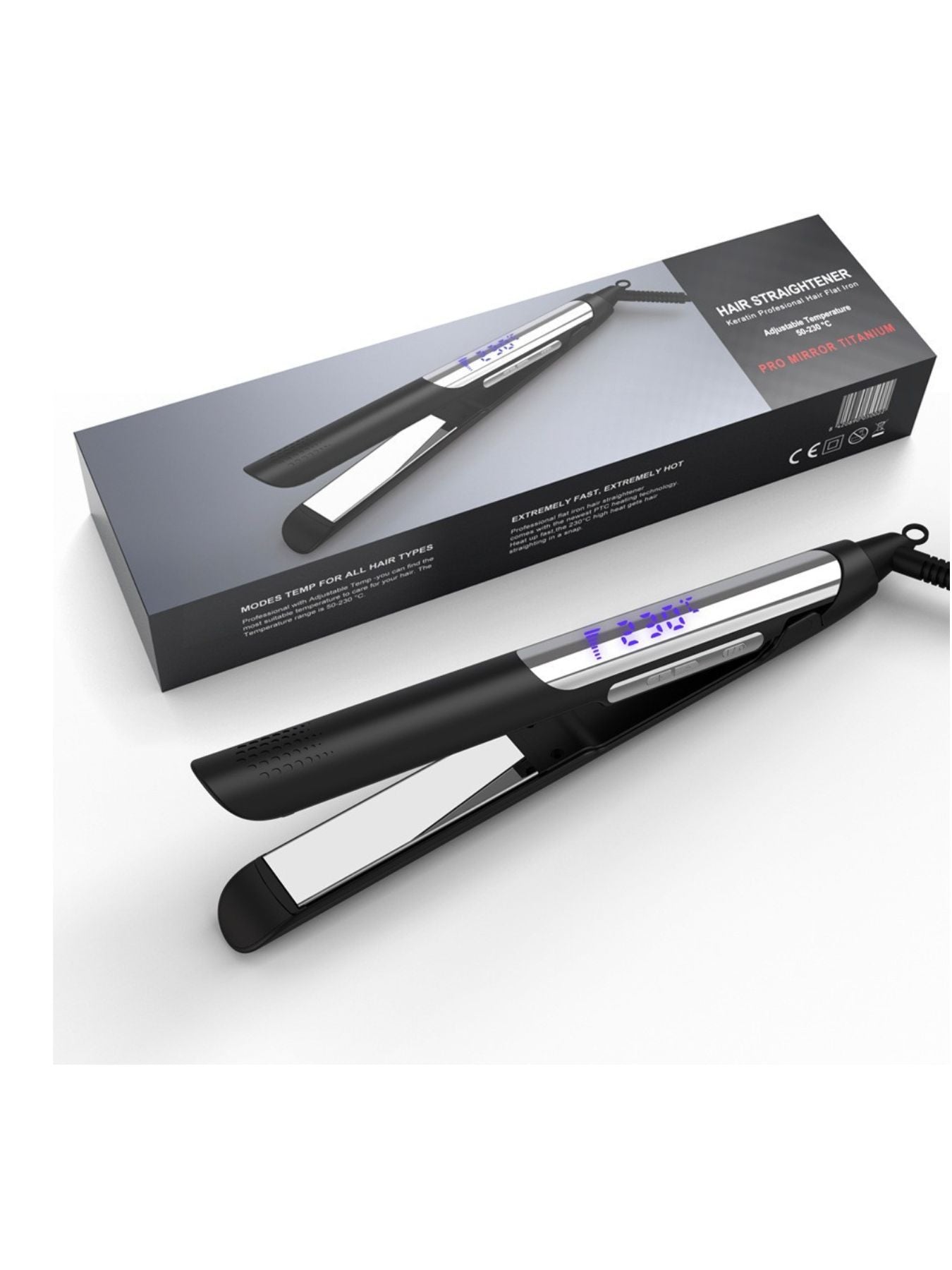 Adjustable Temperature Hair Straightener