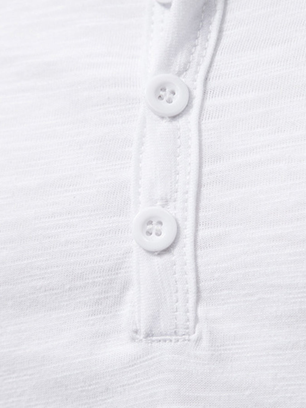 Men's Casual Button Detail T-Shirt