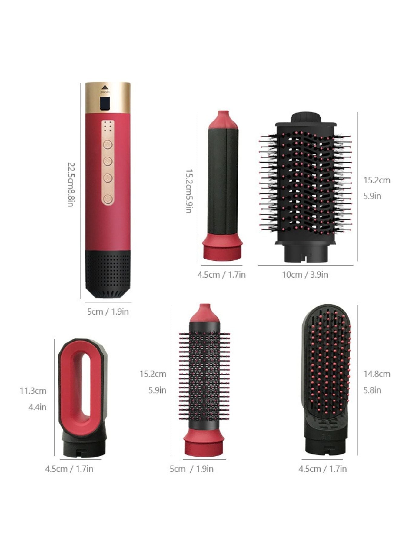 5-in-1 Interchangeable Hot Air Brush