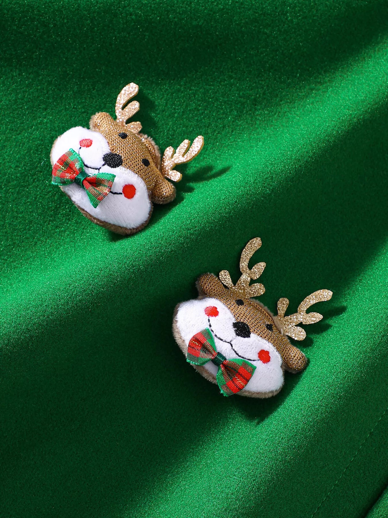 Children's Reindeer Embroidered Christmas Cape Outerwear
