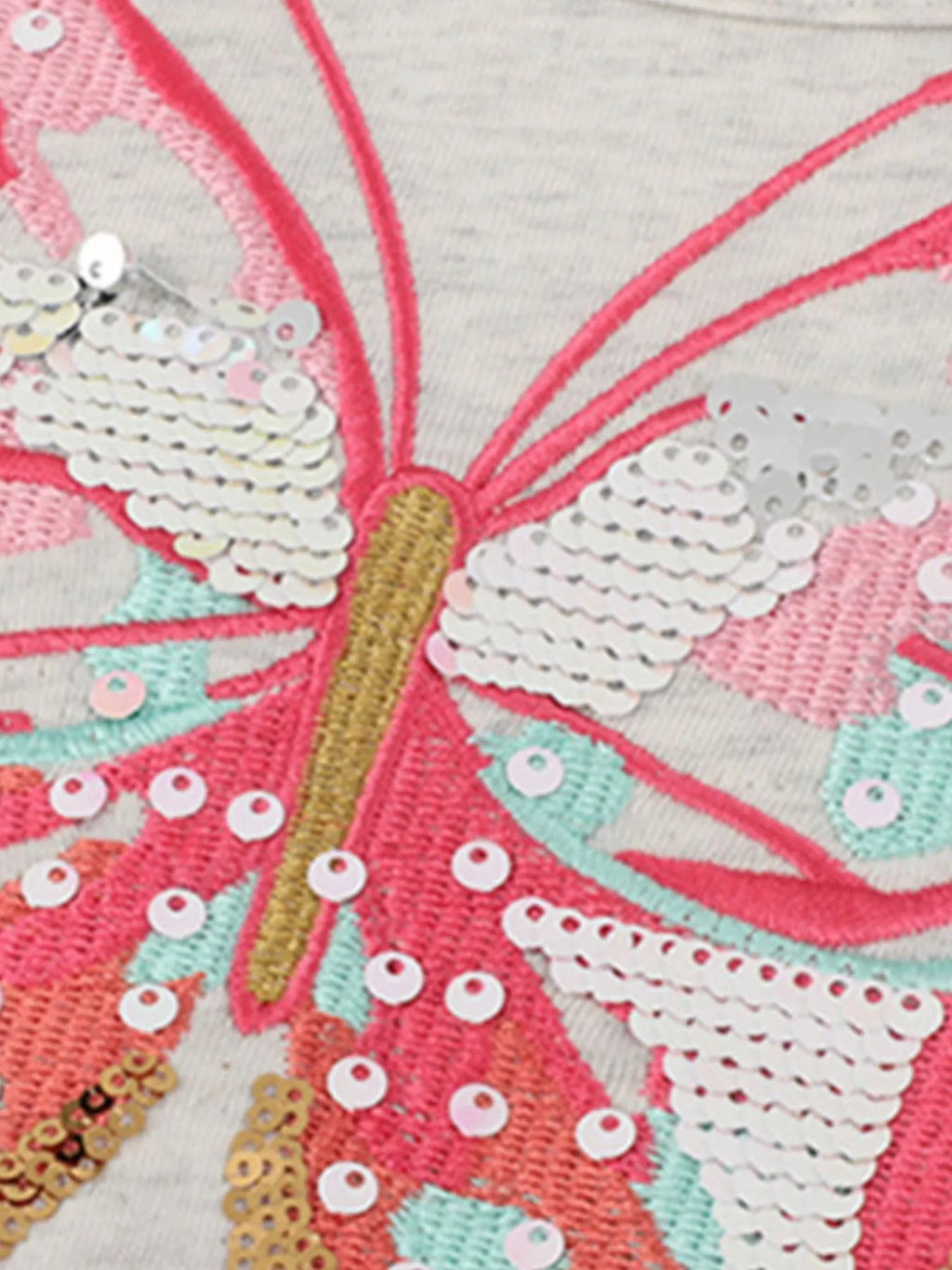 Children's Butterfly Sequin Rainbow Tulle Dress
