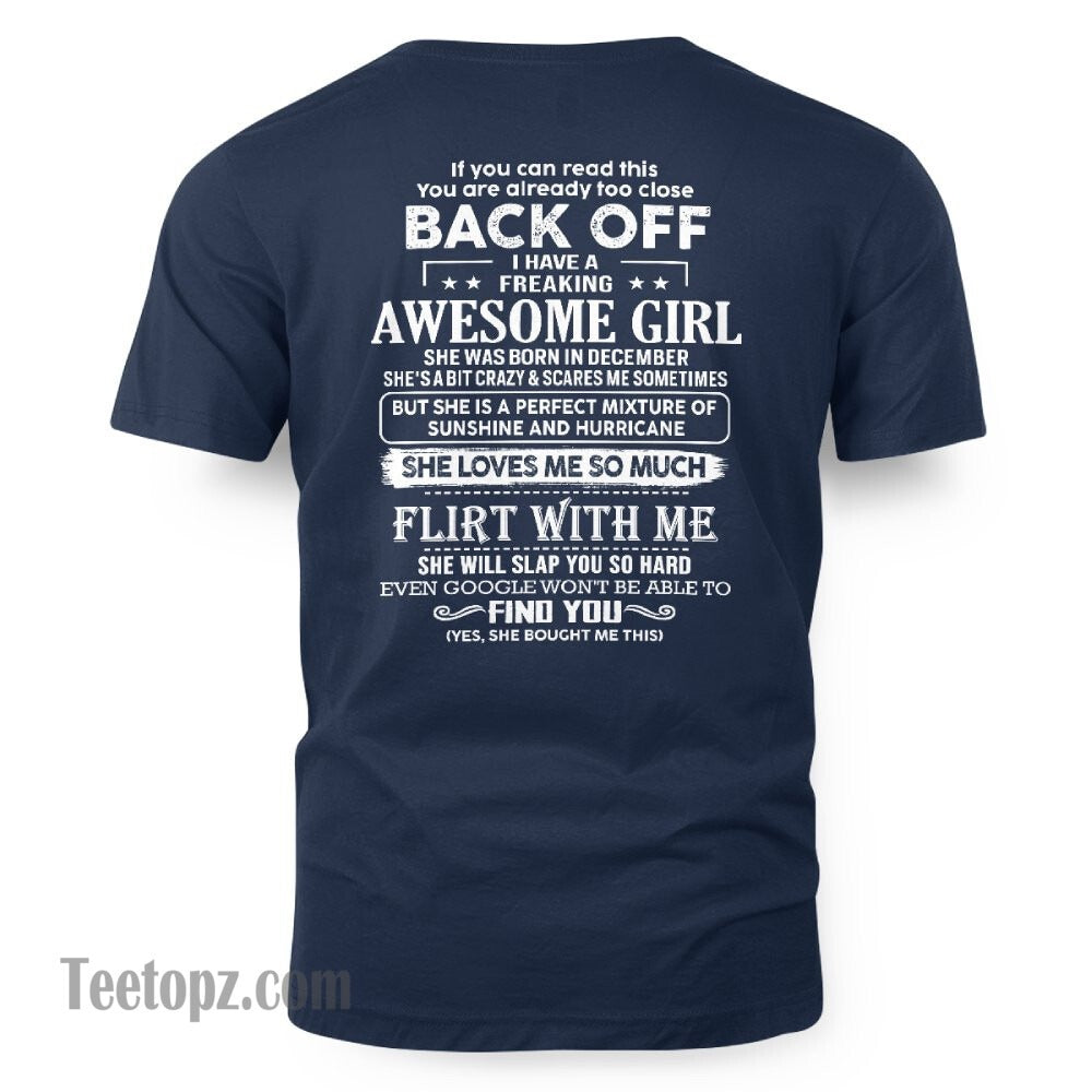 December – Awesome Girlfriend Born In December – Special gift for your Boyfriend – From Wife NGHL12 (SKU06-17-12)