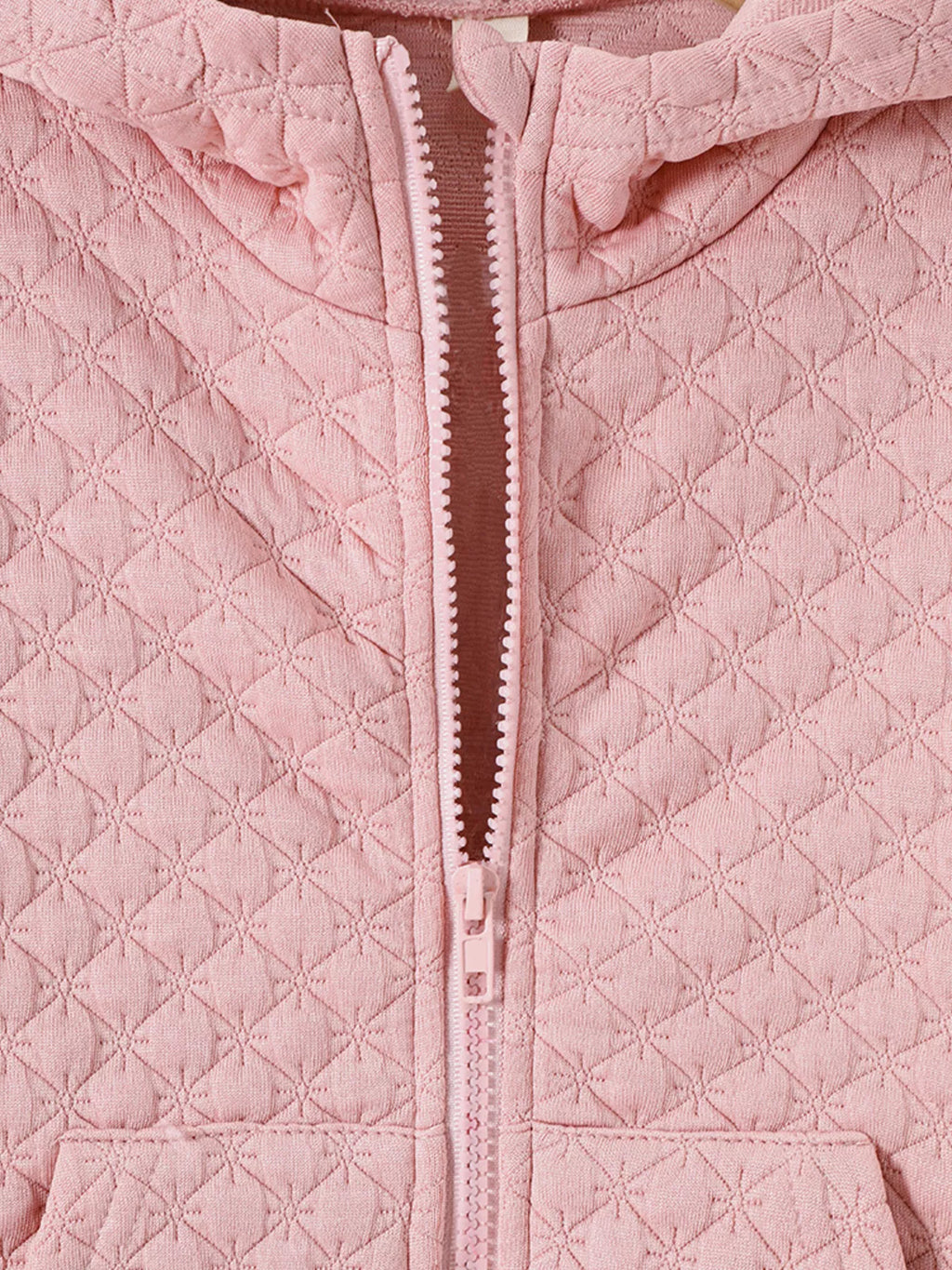 Children's Quilted Zip-Up Hooded Jacket