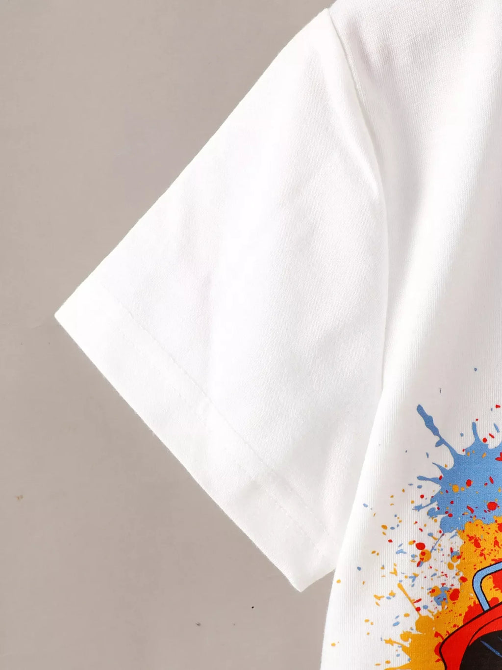 Children's Truck Graphic Tee & Ripped Denim Shorts Set