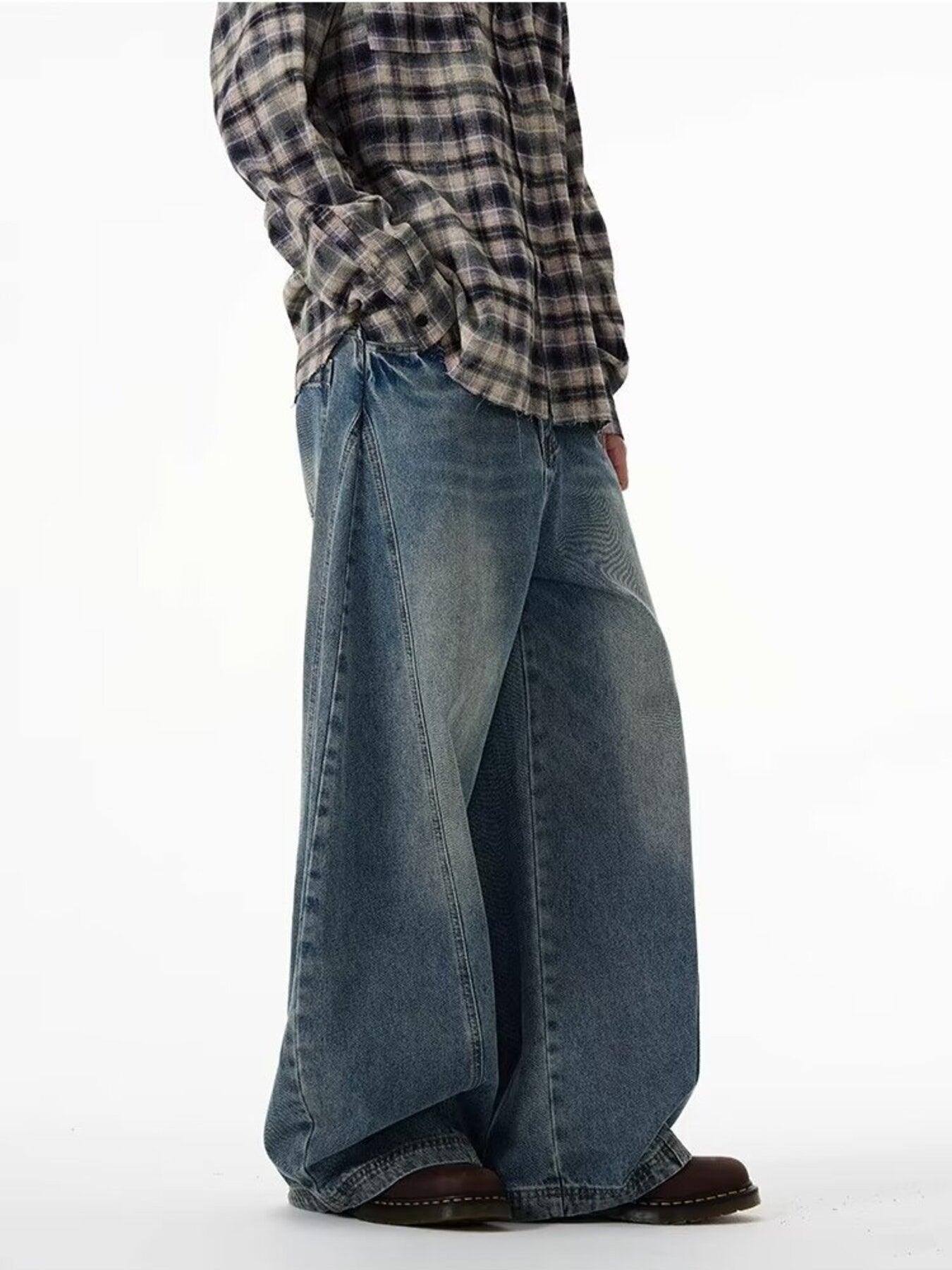 Men's Full Size Wide Leg Jeans Plus Size
