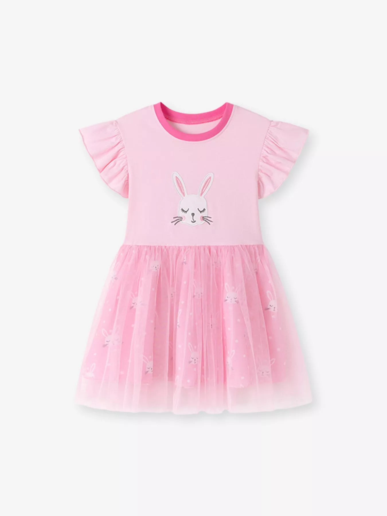 Children's Bunny Cap Sleeve Dress