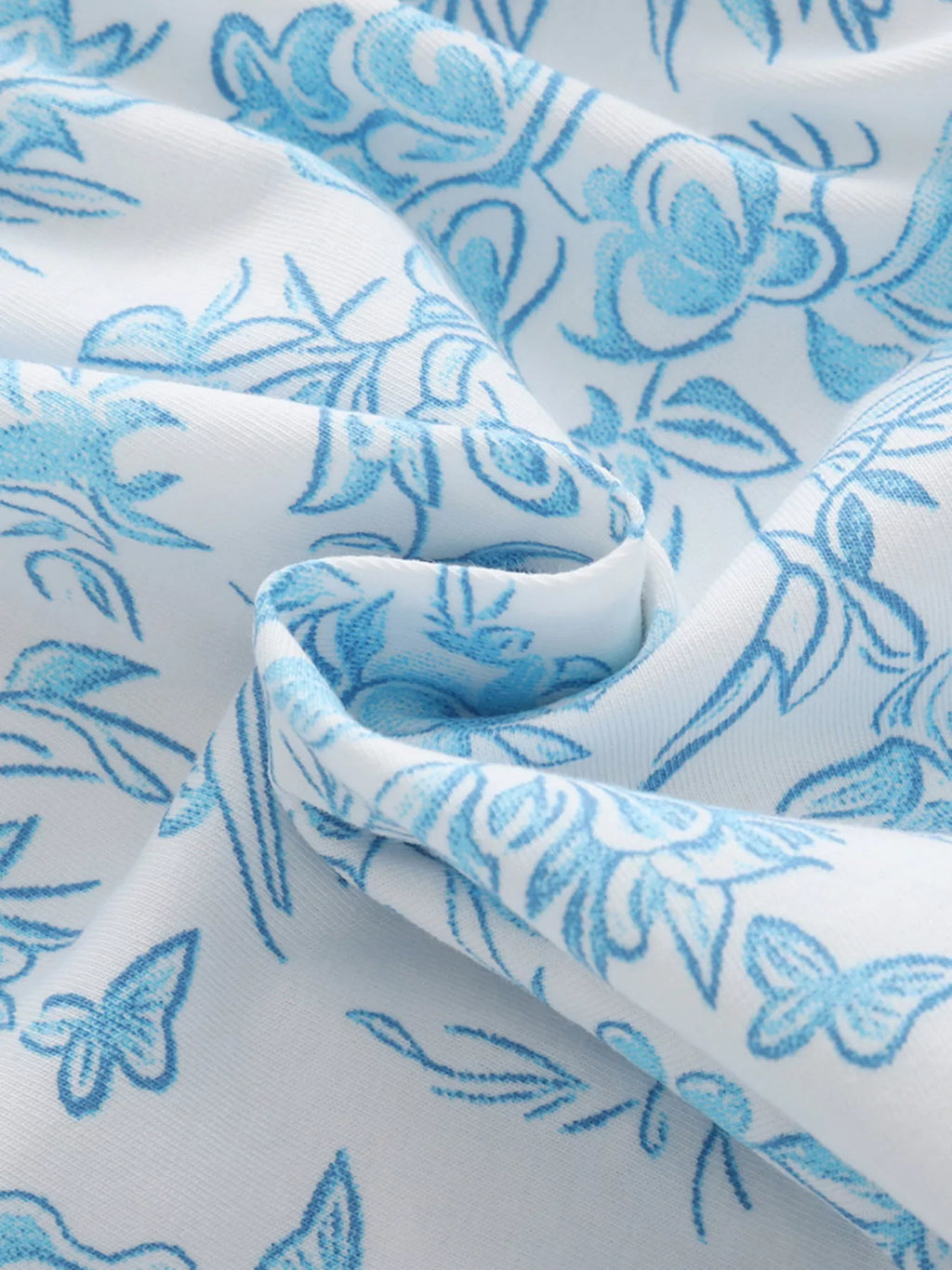 Children's Floral Print Button-Front Casual Dress