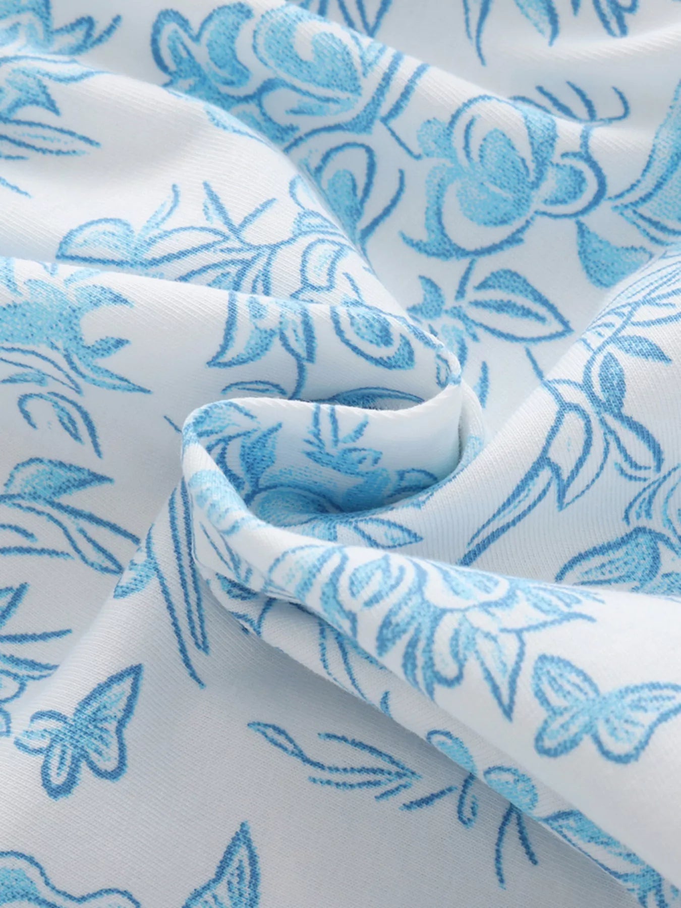 Children's Floral Print Button-Front Casual Dress