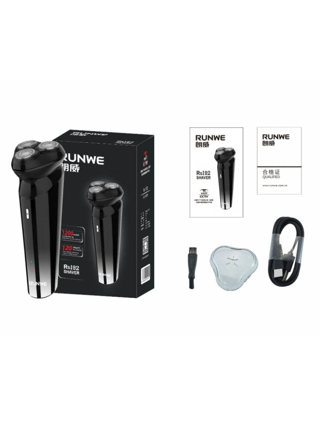 3-Head Rotary Electric Shaver