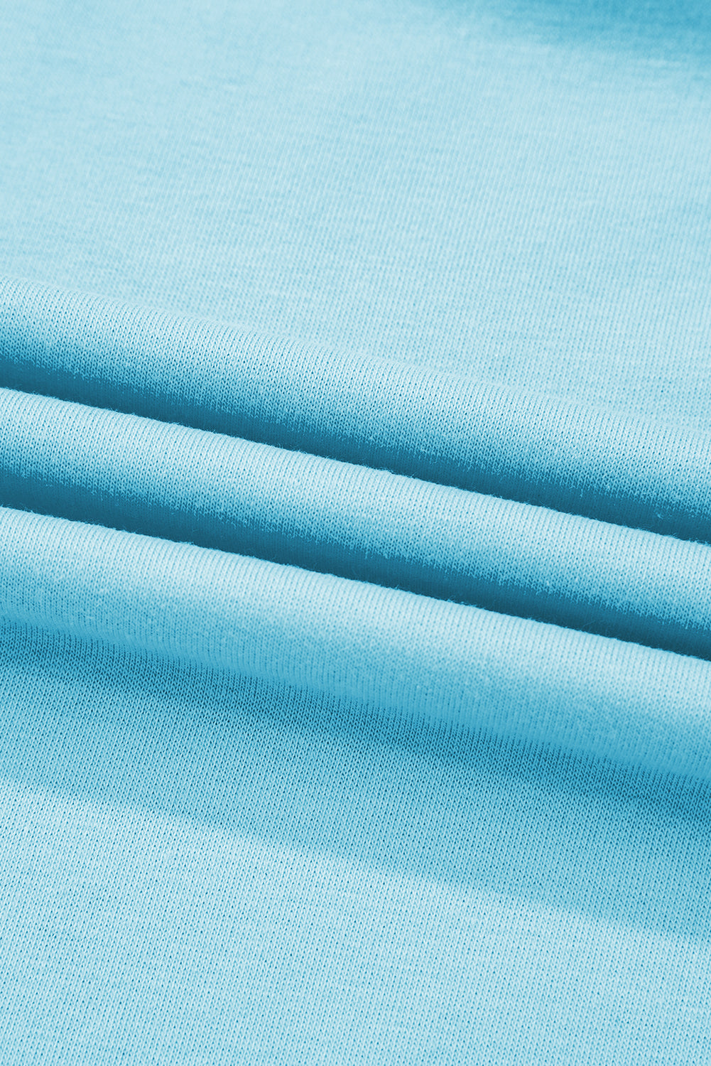Turquoise Colorblock Edge Drop Shoulder T Shirt and Skort 2Pcs Set