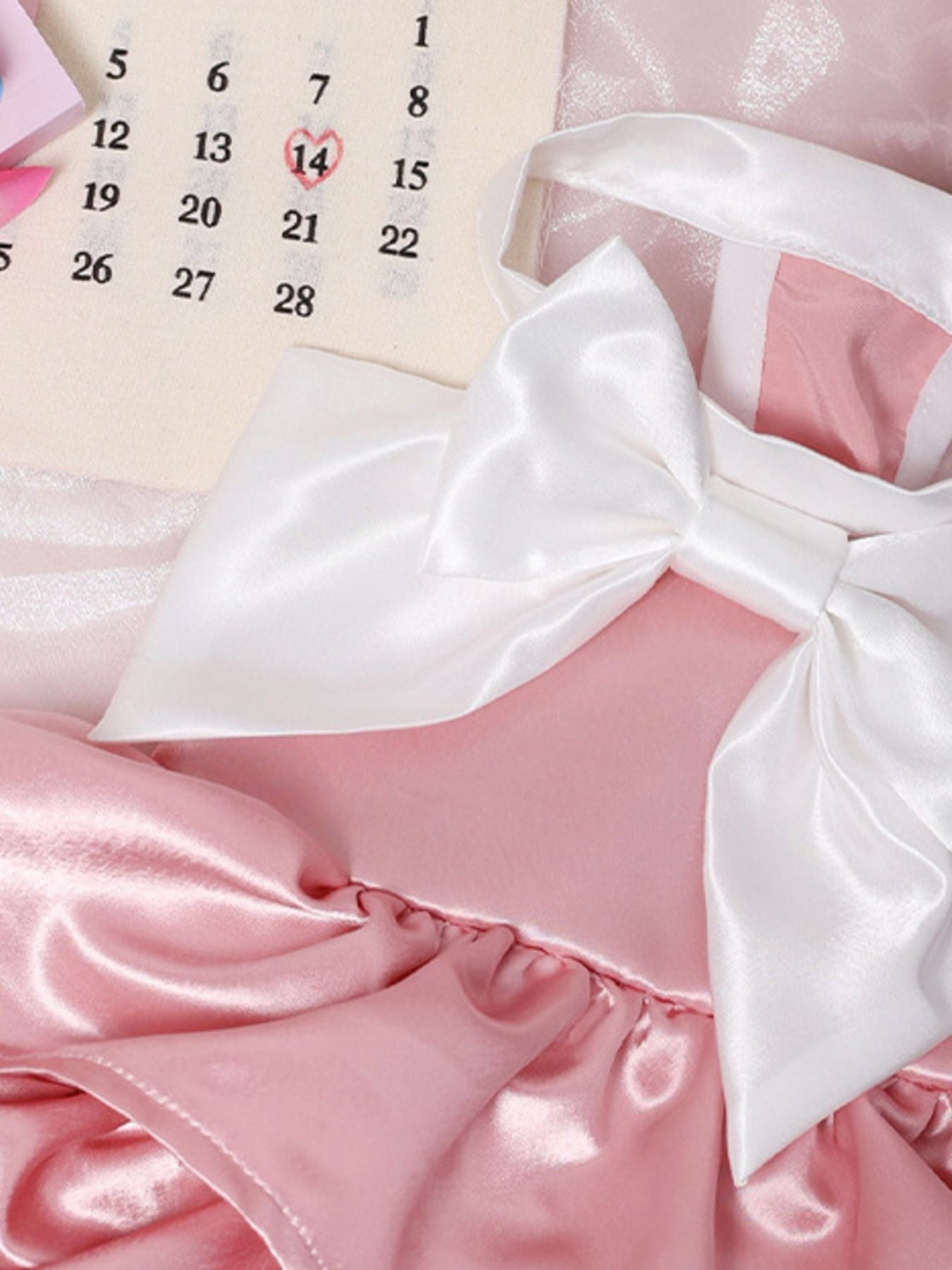 Bow Layered Ruffled Pet Dress