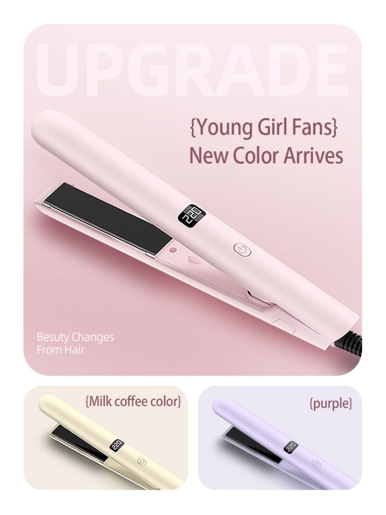 Adjustable Temperature Hair Straightener