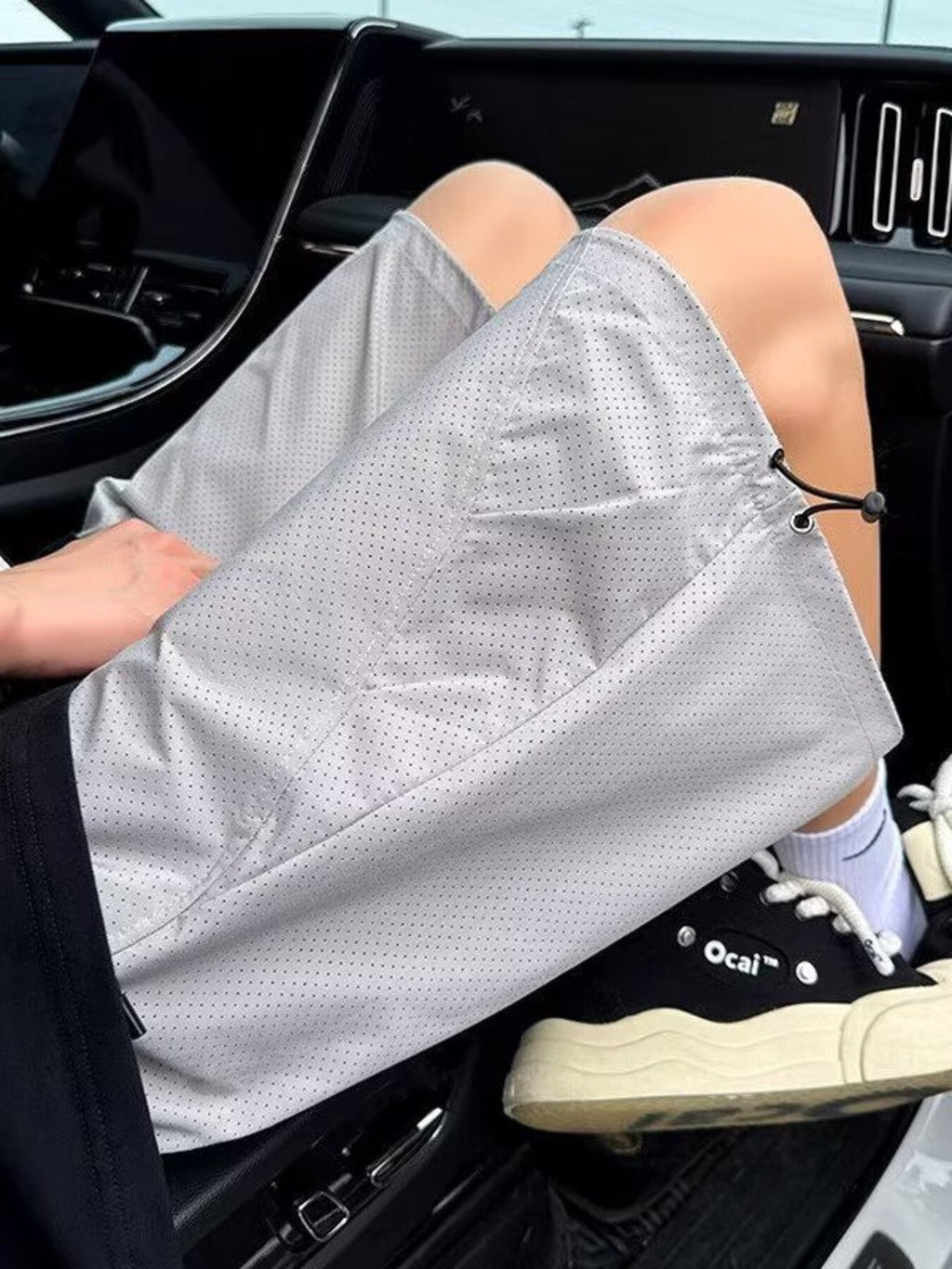 Men's Plus Size Casual Loose-Fit Drawstring Shorts