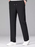 Men's Plus Size Lightweight Drawstring Casual Pants