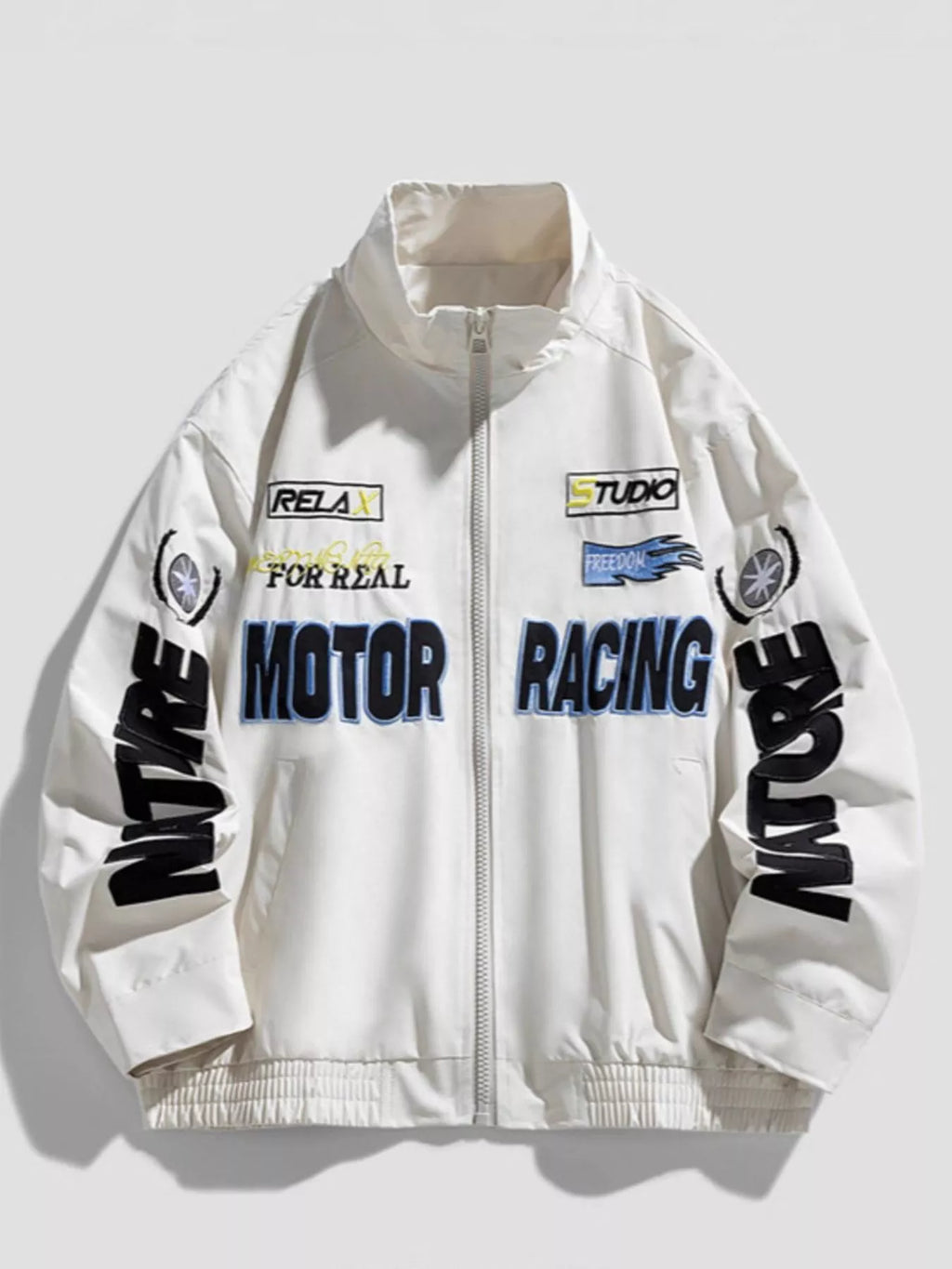 Men's Plus Size Zip Up Casual Jacket