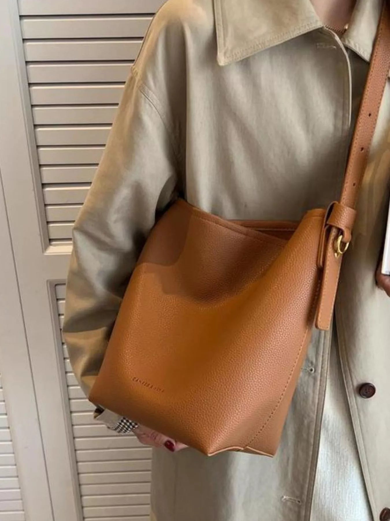 Minimalist PU Leather Shoulder Bag