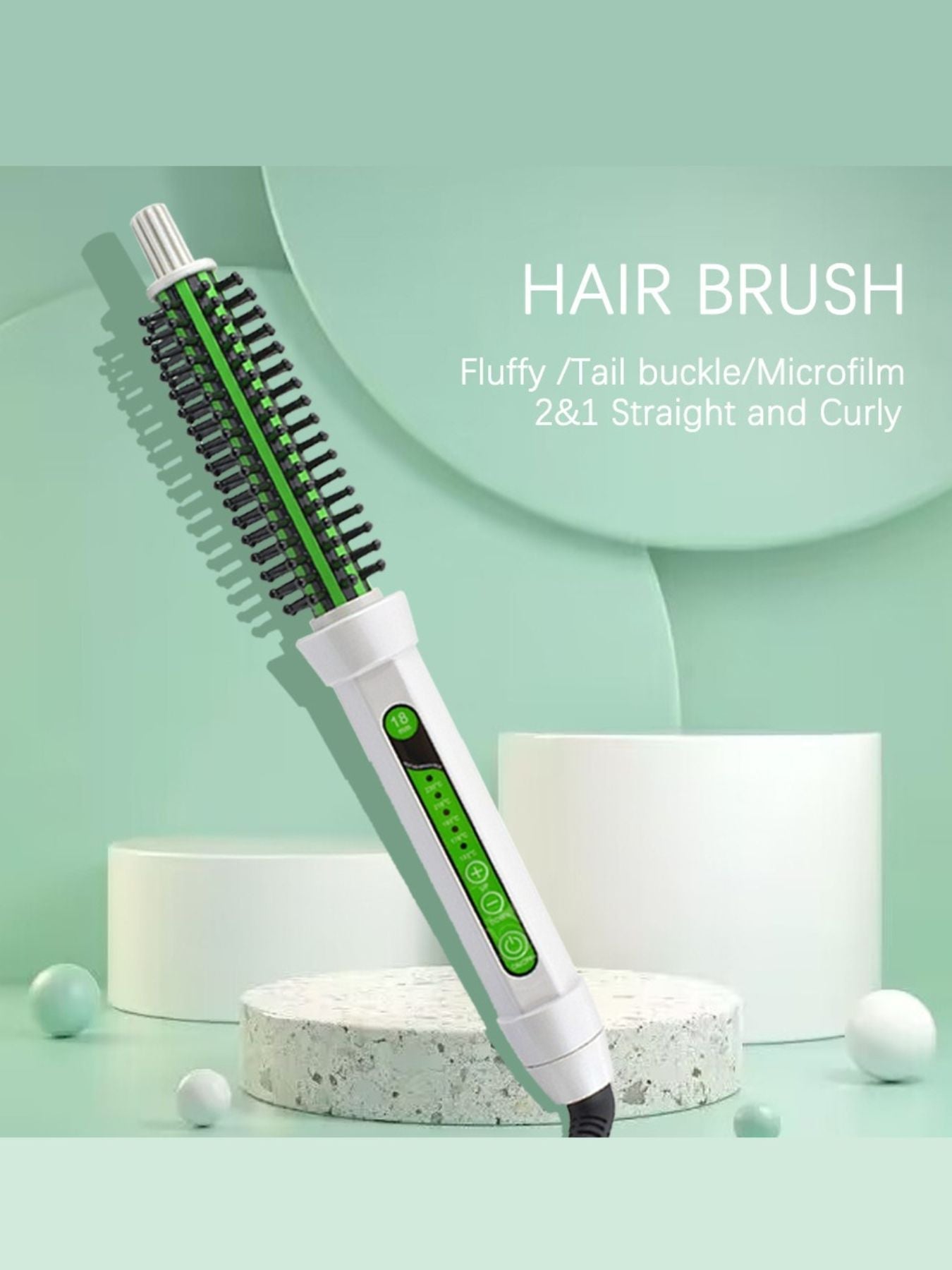 2-in-1 Straight & Curly Hot Air Brush