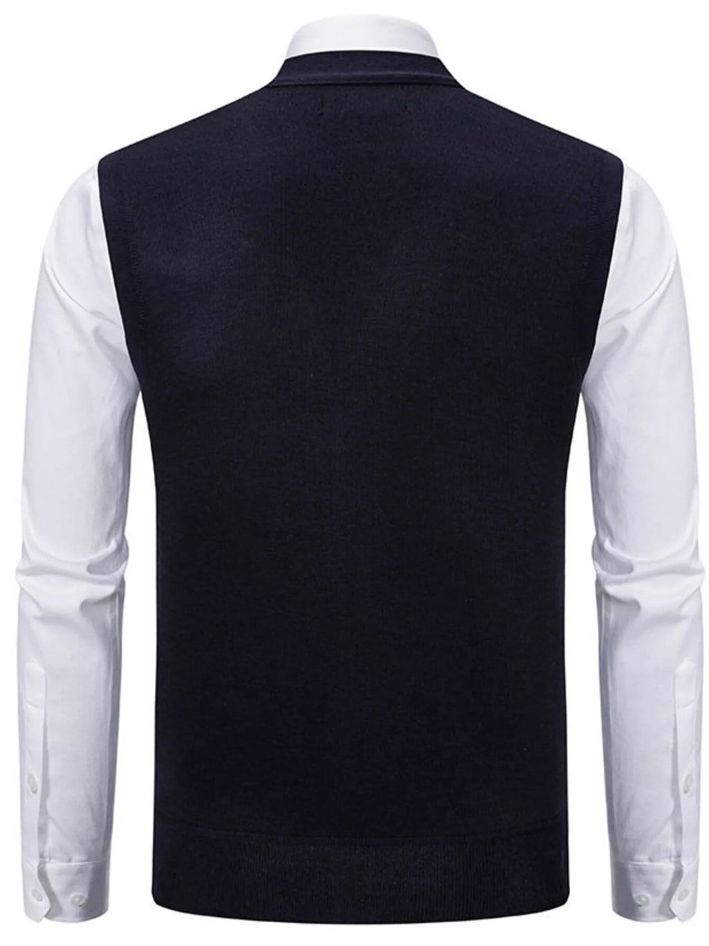 Men's Plus Size Button-Down Sweater Vest