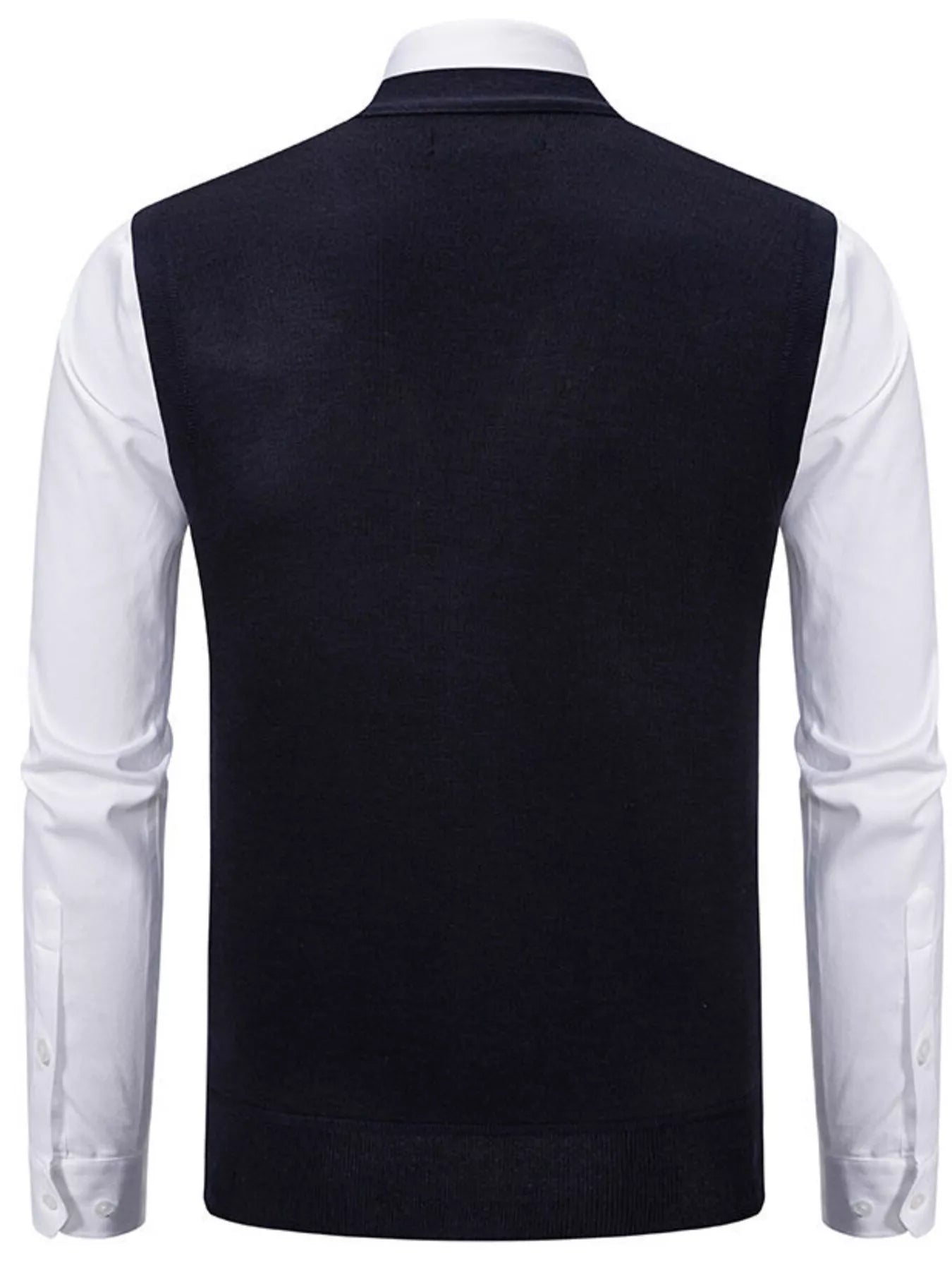 Men's Plus Size Button-Down Sweater Vest