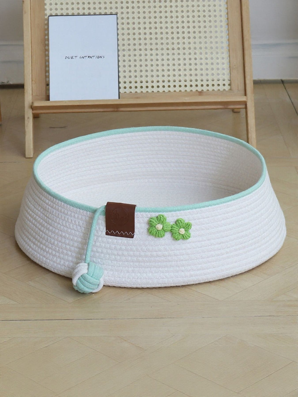 Woven Pet Nest with Toy Ball