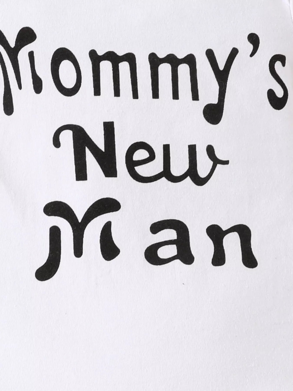 Children's Mommy's New Man Bodysuit and Pants Set with Hat