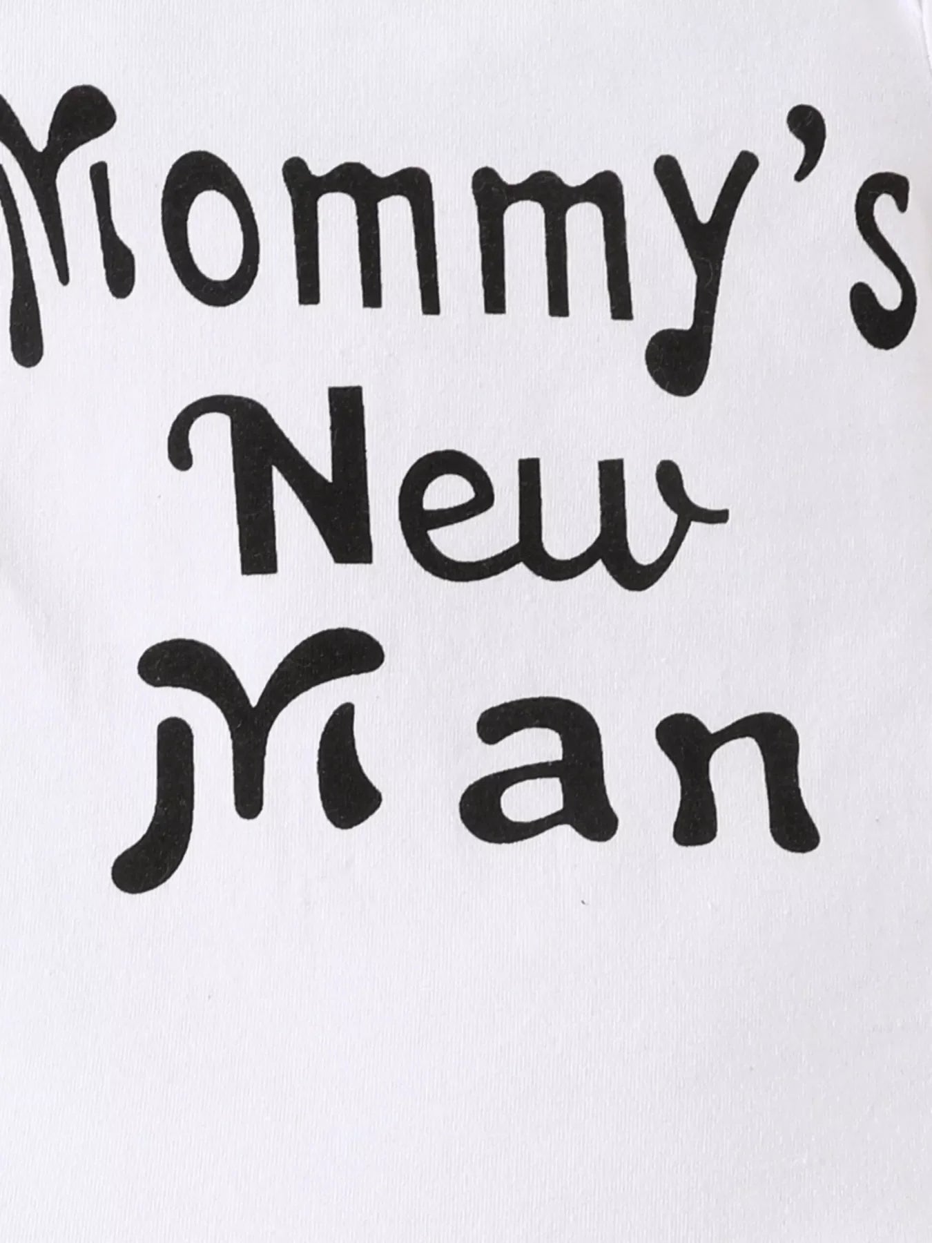 Children's Mommy's New Man Bodysuit and Pants Set with Hat