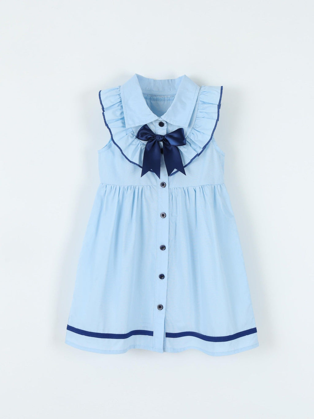 Children's Button Front Sleeveless Dress