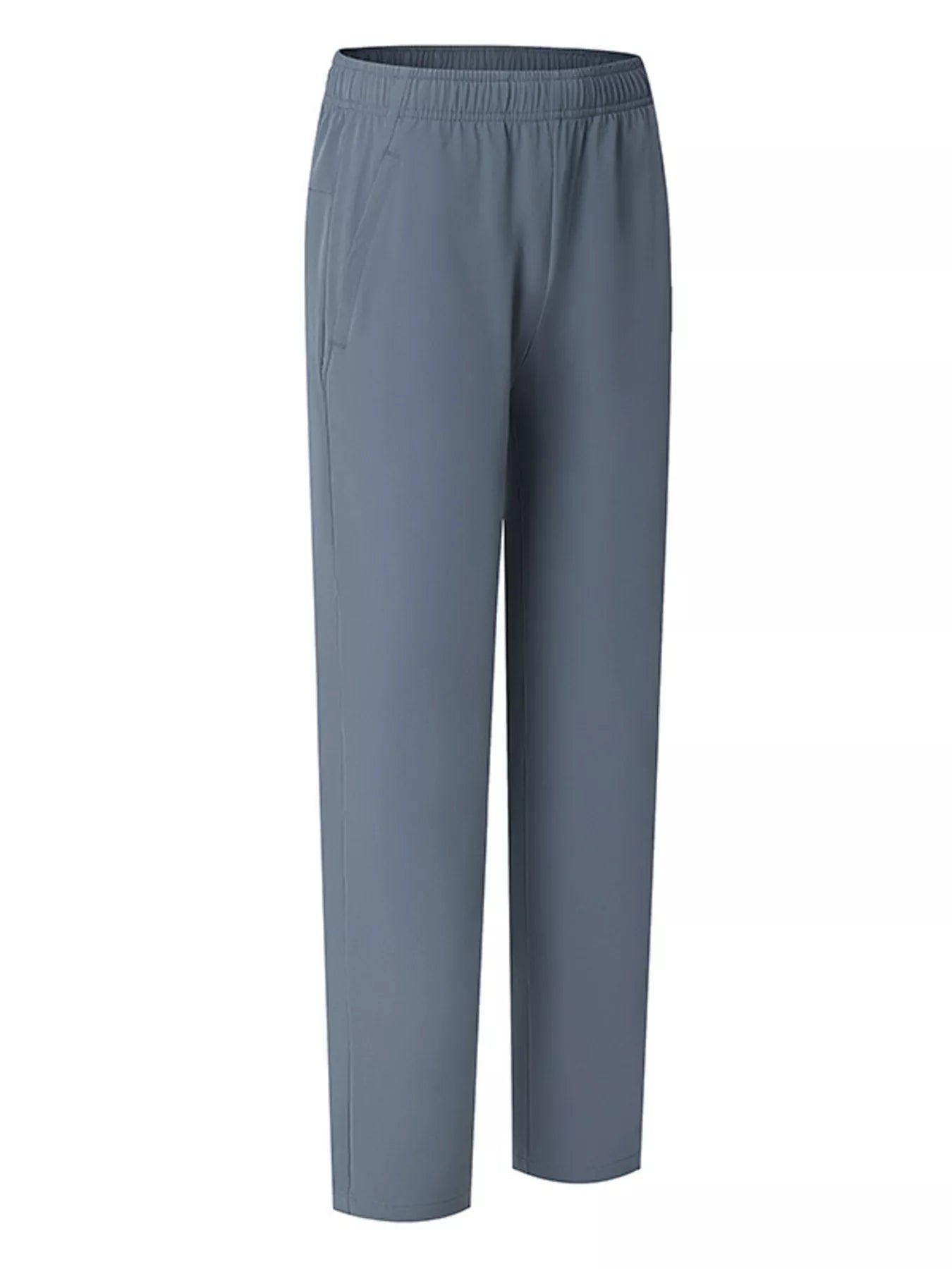 Men's Plus Size Casual Elastic Waist Straight-Leg Pants