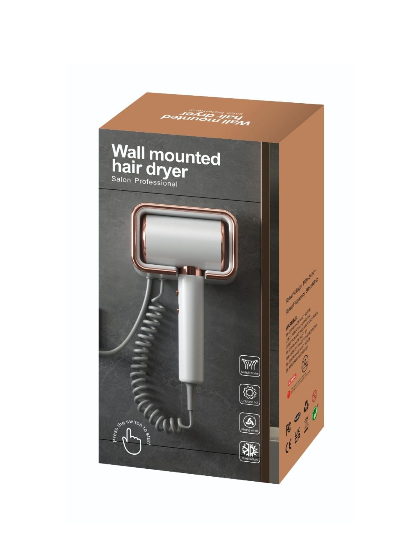 Wall-Mounted Household Hair Dryer
