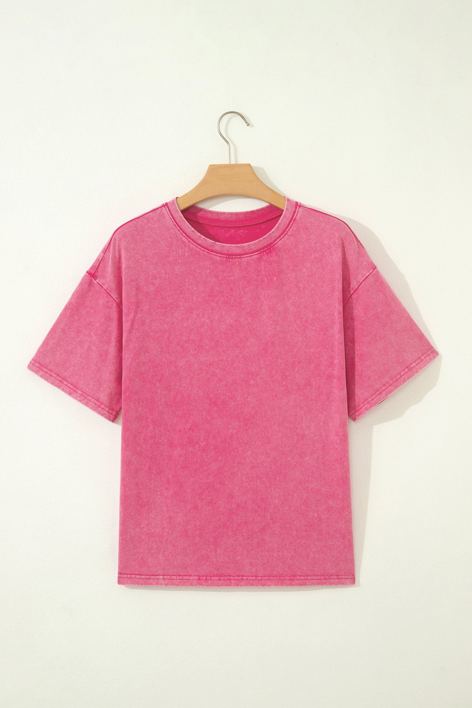 Rose Red Mineral Washed Oversized Tee