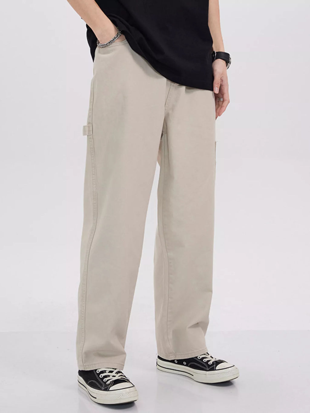 Men's Full Size Loose Fit Cargo Jeans Plus Size