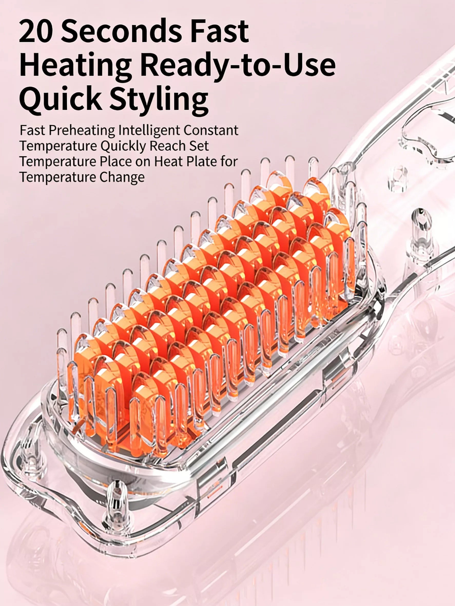 Portable Heated Hair Straightening Comb