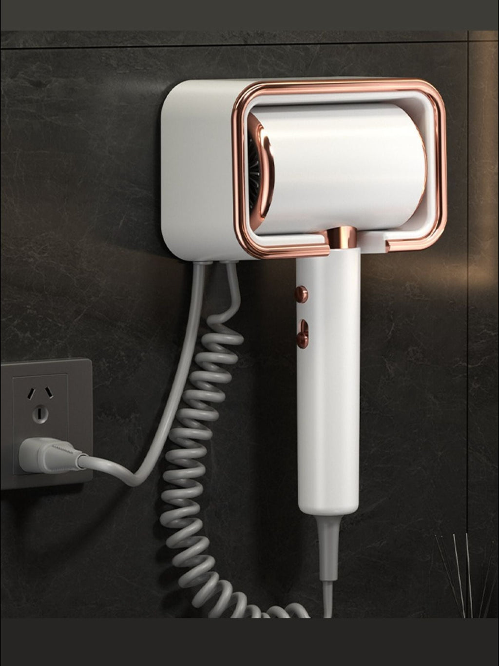 Wall-Mounted Household Hair Dryer