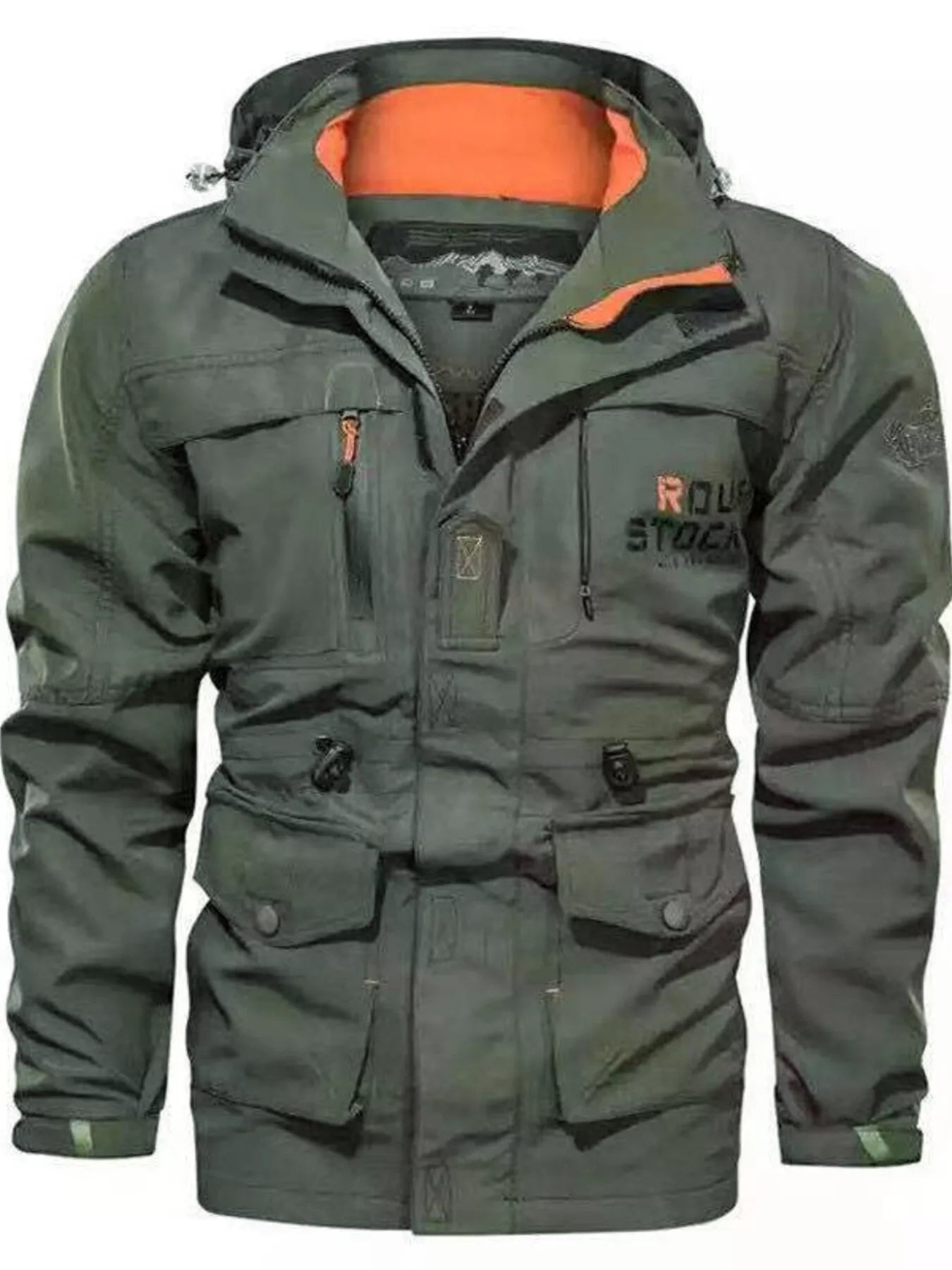 Men's Plus Size Zip Up Hooded Jacket