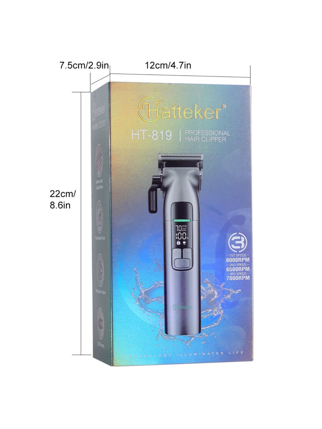 Cordless Hair Clipper with LED Display
