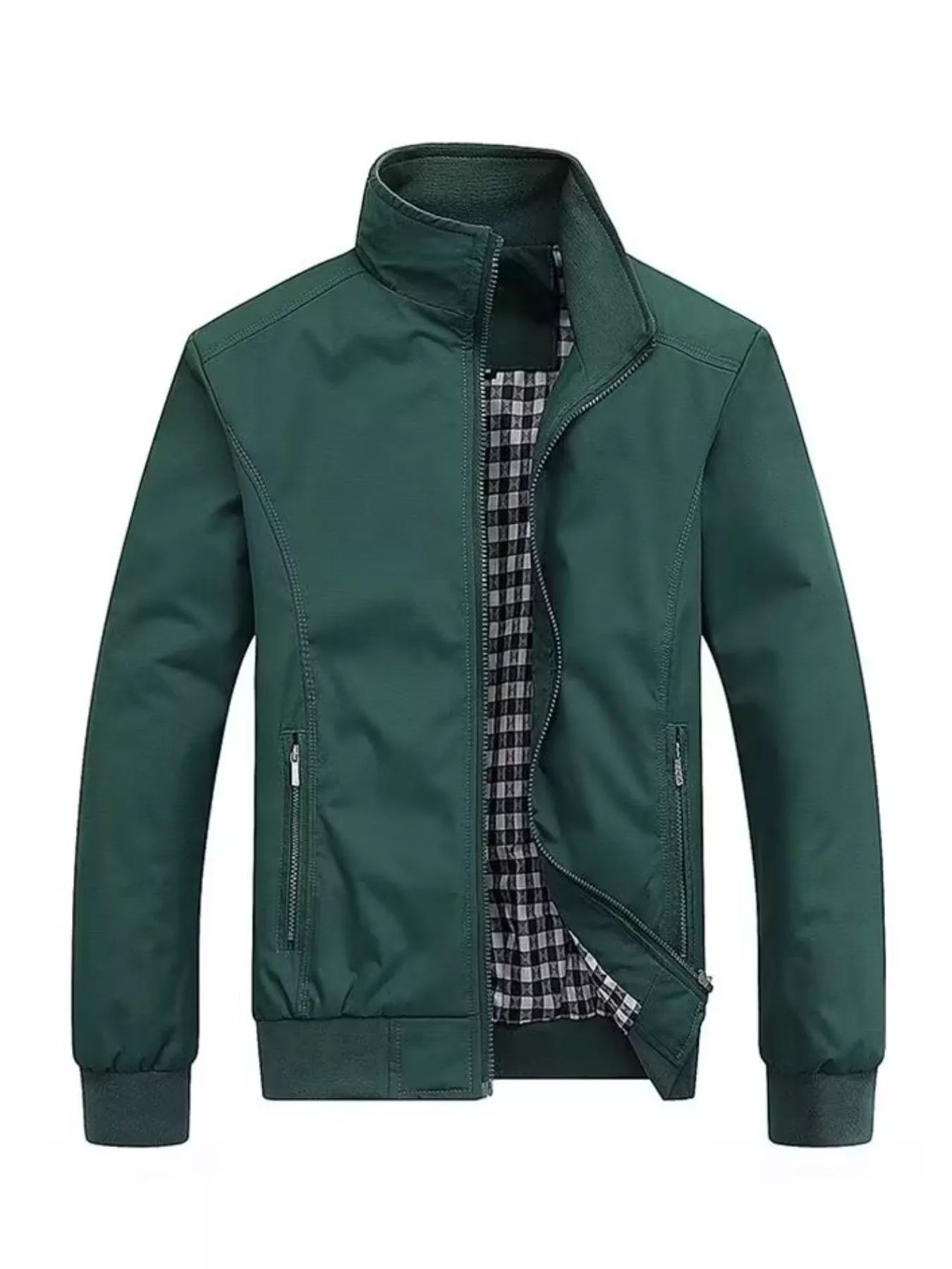 Men's Plus Size Casual Stand Collar Lightweight Jacket