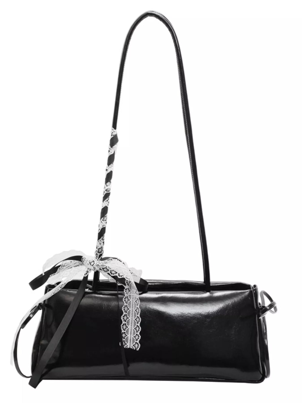 Lace Decor Shoulder Bag